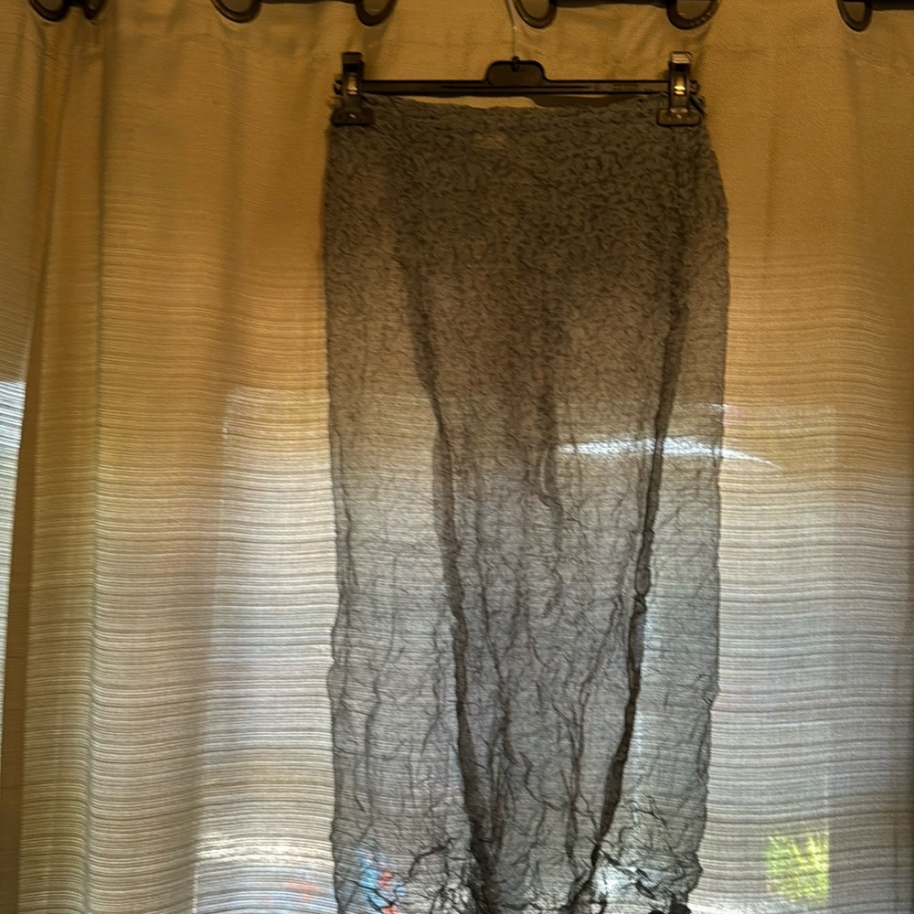 Sheer cover up in pale blue/grey